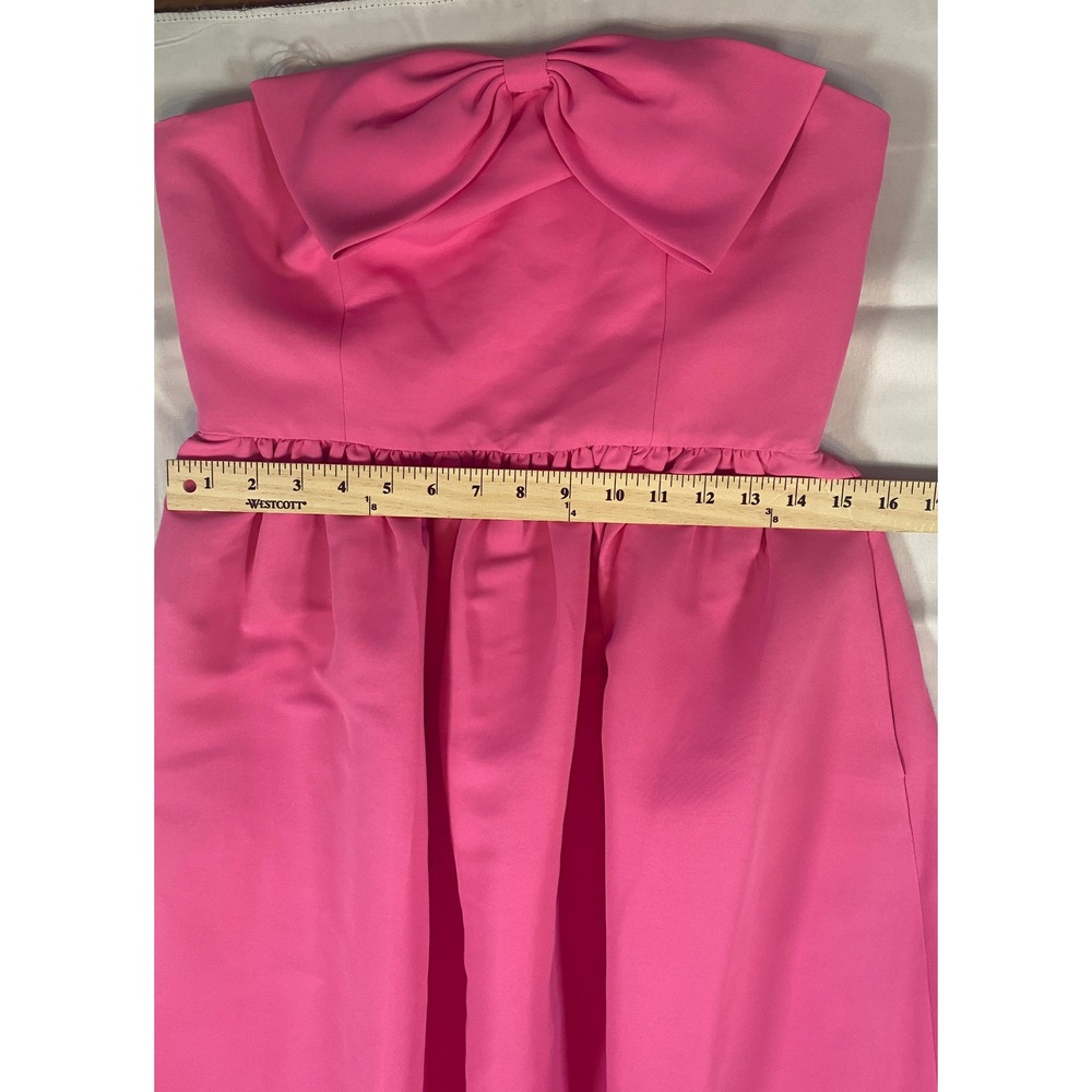 Sachin & Babi Isabeau Strapless Bow Front Ballgown Dress 6 NEW Shocking Pink - Picture 14 of 16